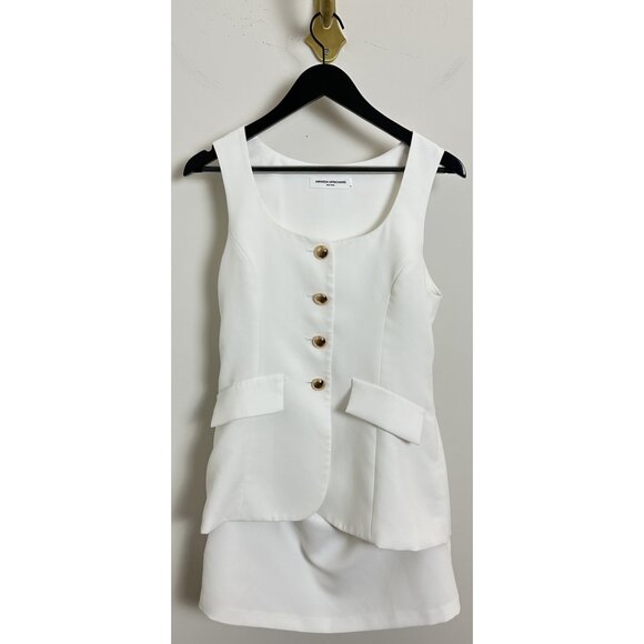 AMANDA UPRICHARD Kya Romper in Ivory Size Medium - Picture 5 of 16